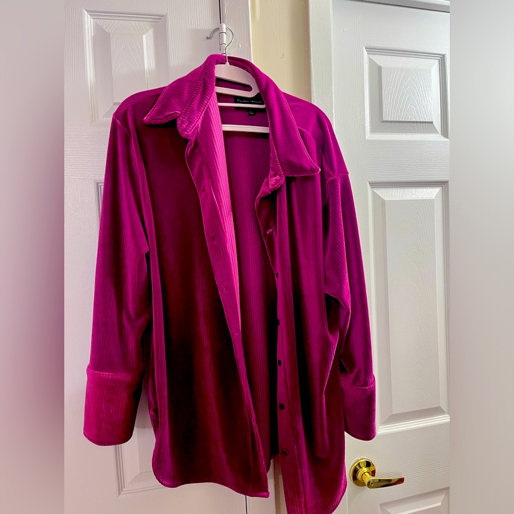 Fuchsia buttoned Shirt - Picture 4 of 4